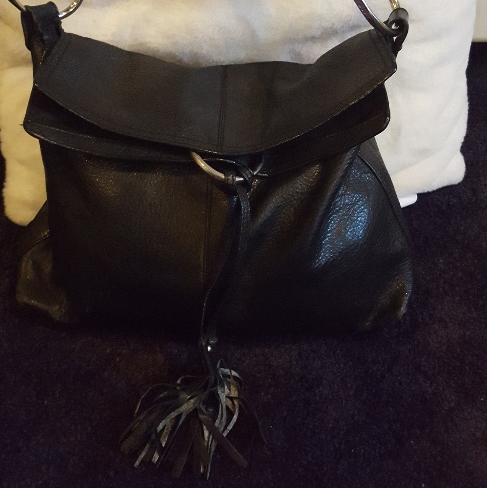 Leather hobo purse